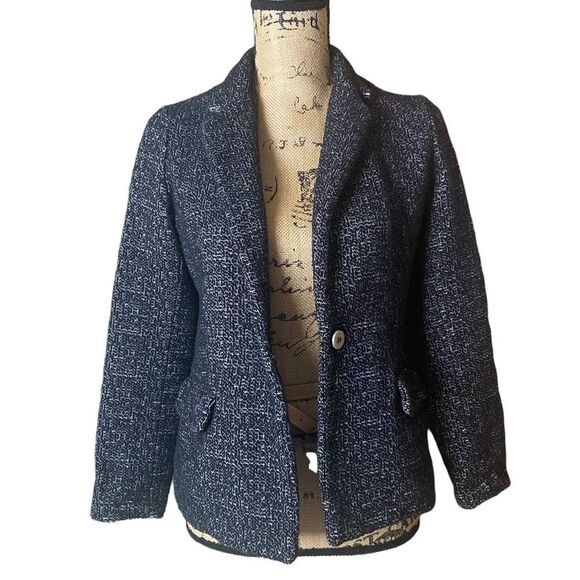 ottod'Ame Warm Cotton One Button Coat Blazer - Picture 3 of 10